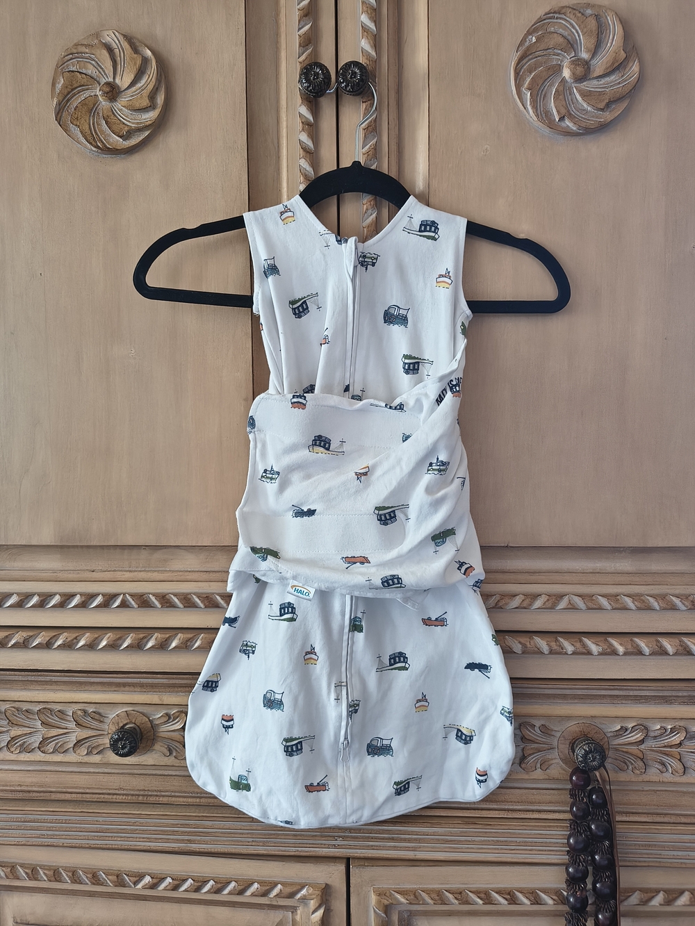 3 To 6 Months Sleep Sack / Swaddle with Boat Print